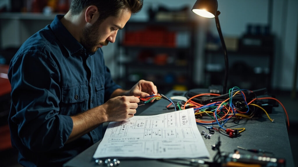 Installer un schéma branchement autoradio couleur fils