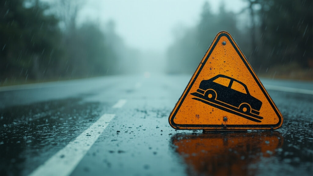 Que signifie le voyant de route glissante ?