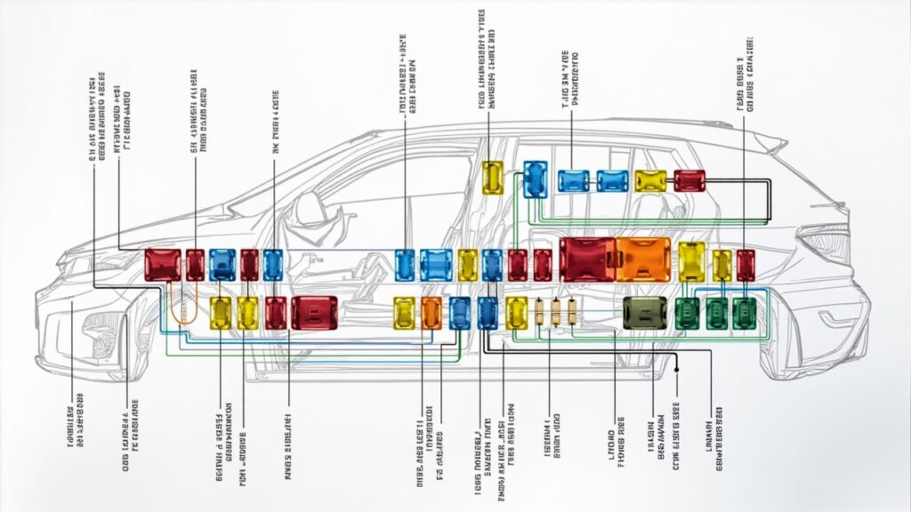 Le plan de boîte à fusible sur la mégane 4 expliqué