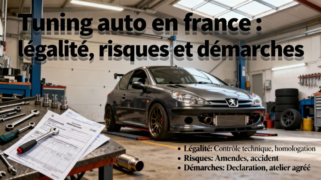 Tuning auto en france : légalité, risques et démarches with text