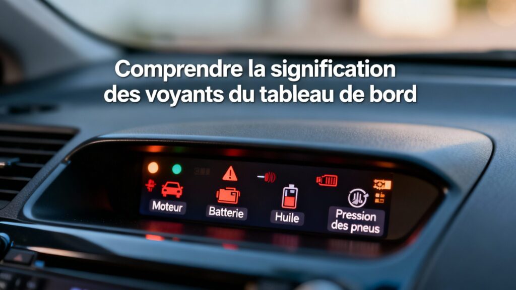 Comprendre la signification des voyants du tableau de bord with text