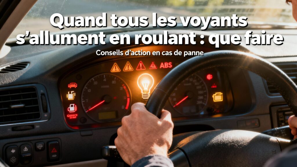Quand tous les voyants s'allument en roulant : que faire with text