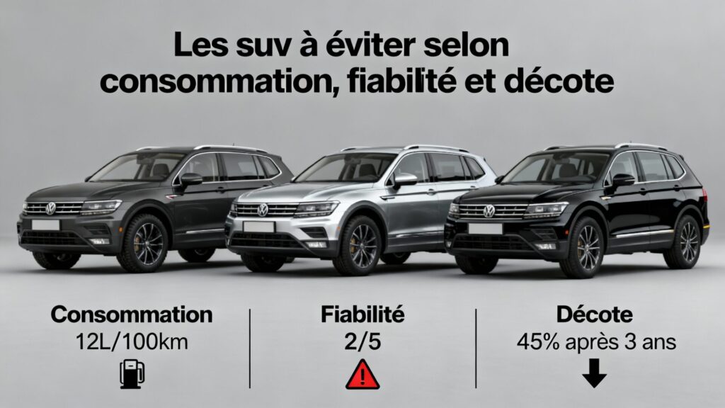 Les suv à éviter selon consommation, fiabilité et décote with text