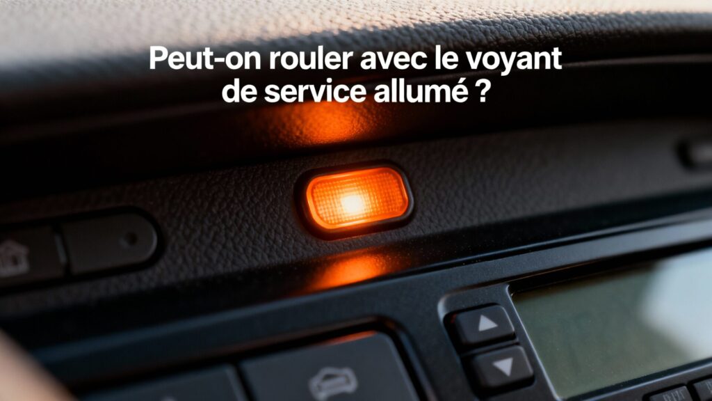 Peut-on rouler avec le voyant de service allumé ? with text