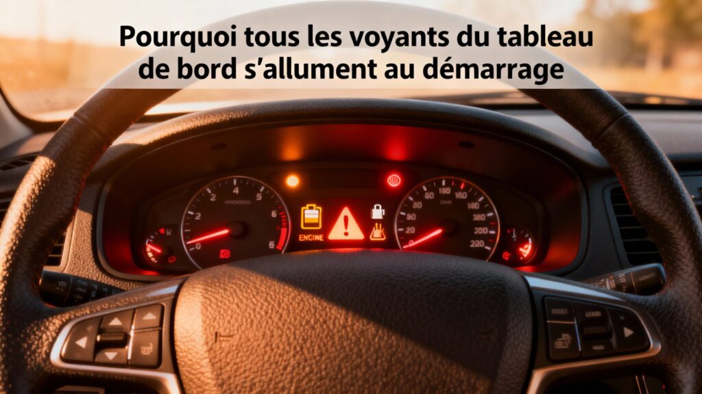 Pourquoi tous les voyants du tableau de bord s'allument au démarrage with text