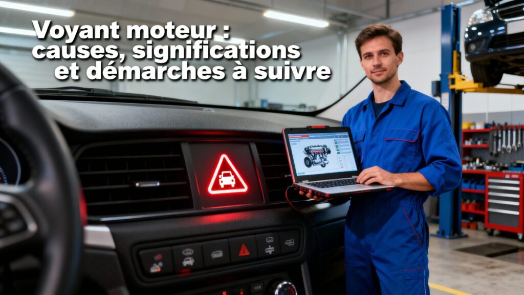 Voyant moteur : causes, significations et démarches à suivre with text