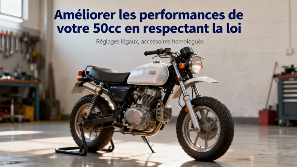 Améliorer les performances de votre 50cc en respectant la loi with text