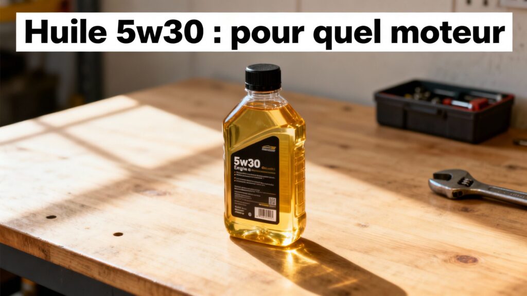 Huile 5w30 : pour quel moteur with text