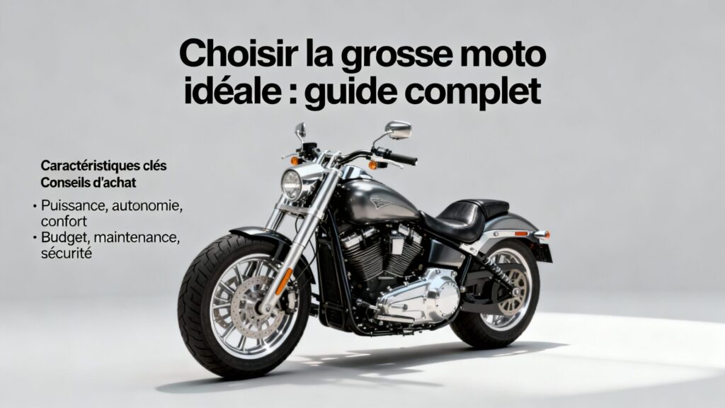 Choisir la grosse moto idéale : guide complet with text