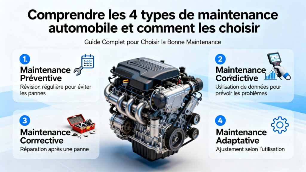 Comprendre les 4 types de maintenance automobile et comment les choisir with text