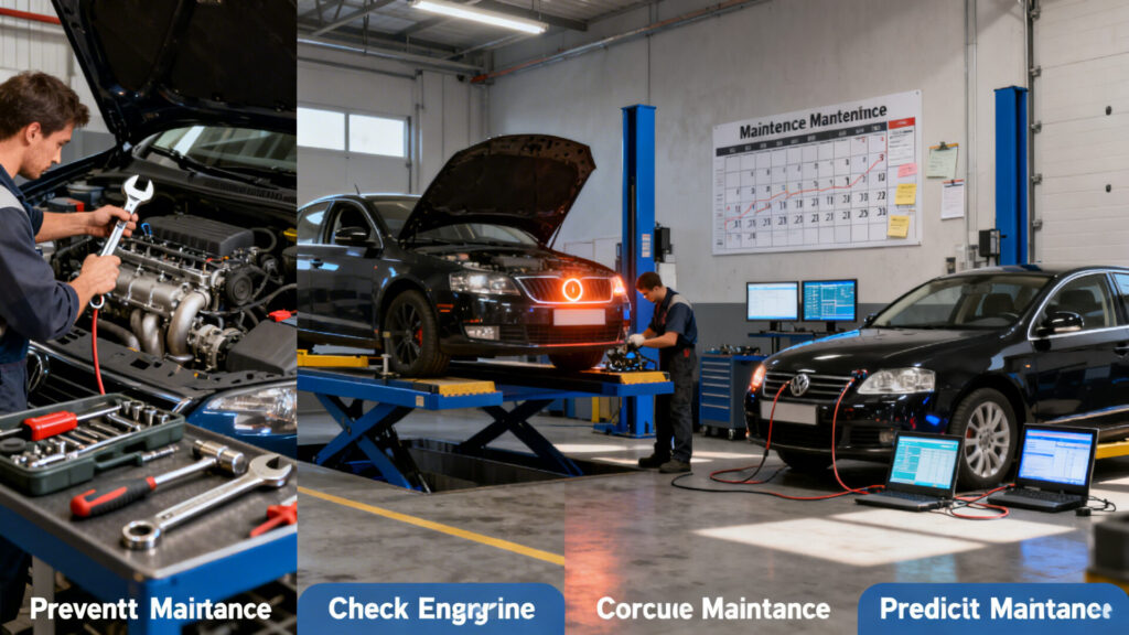 Comprendre les 4 types de maintenance automobile et comment les choisir without any text