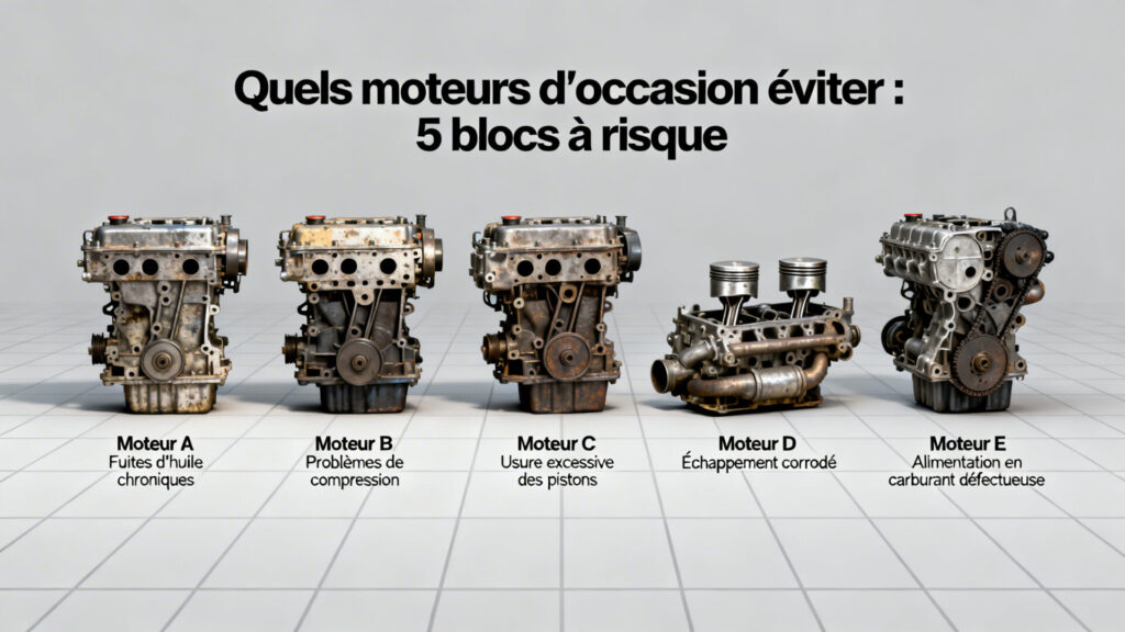 Quels moteurs d'occasion éviter : 5 blocs à risque with text