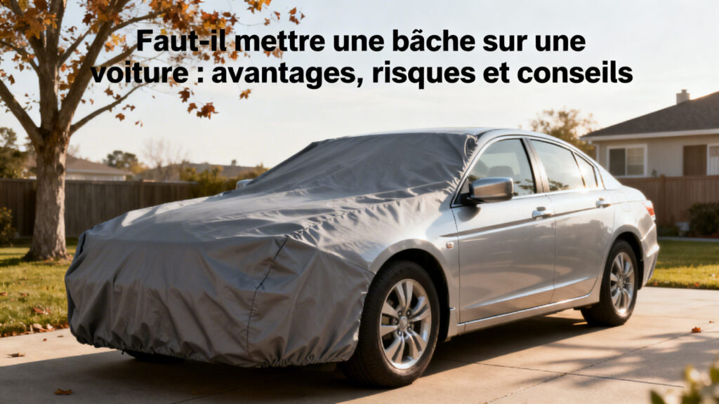 Faut-il mettre une bâche sur une voiture : avantages, risques et conseils with text