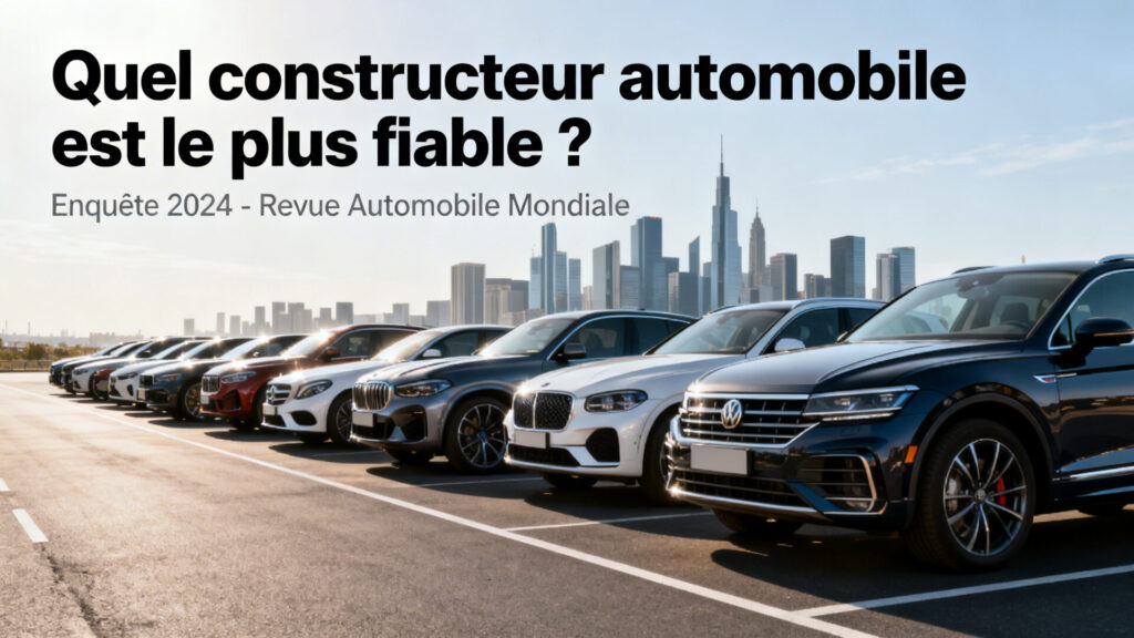 Quel constructeur automobile est le plus fiable ? with text