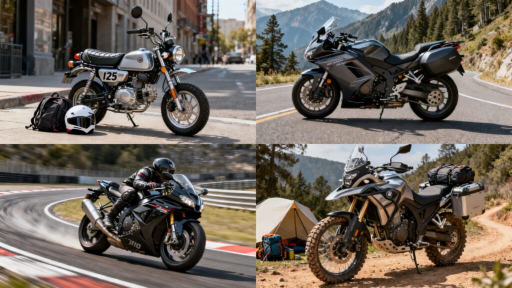 Choisir la bonne classe de moto selon âge, puissance et usage without any text