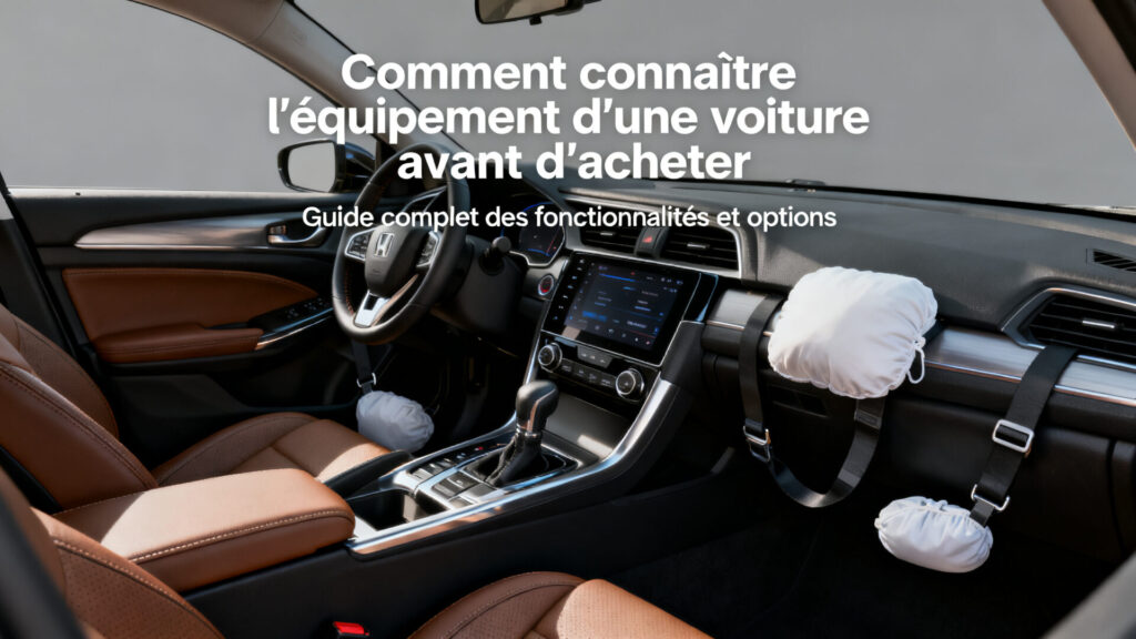 Comment connaître l'équipement d'une voiture avant d'acheter with text