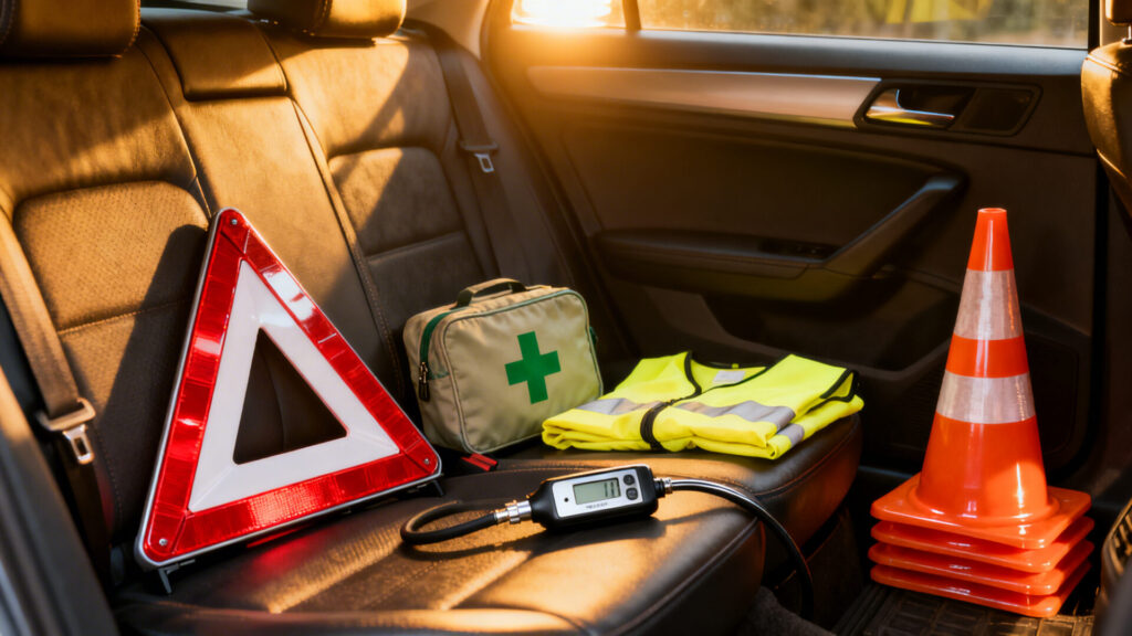 Équipement indispensable en voiture : obligatoire et recommandé without any text