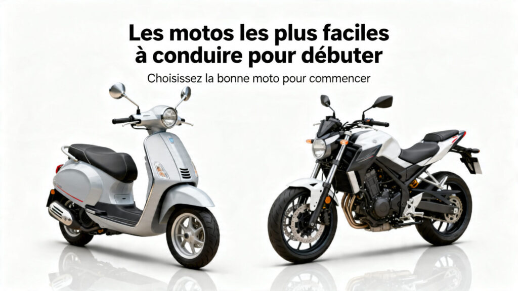 Les motos les plus faciles à conduire pour débuter with text