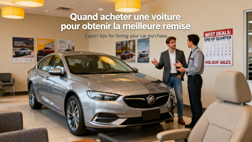 Quand acheter une voiture pour obtenir la meilleure remise with text