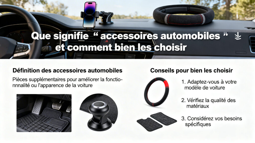 Que signifie « accessoires automobiles » et comment bien les choisir with text