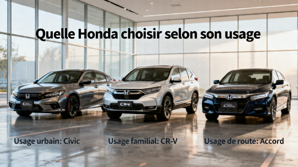 Quelle Honda choisir selon son usage with text