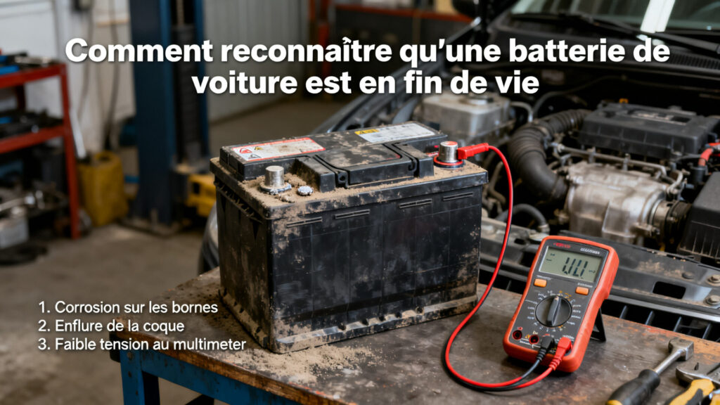 Comment reconnaître qu'une batterie de voiture est en fin de vie with text
