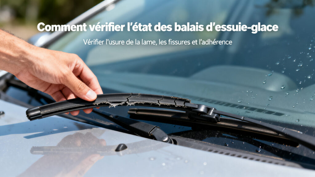 Comment vérifier l'état des balais d'essuie-glace with text