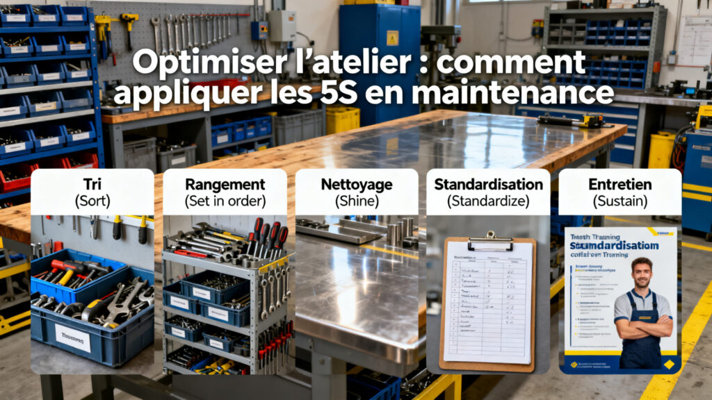Optimiser l'atelier : comment appliquer les 5S en maintenance with text