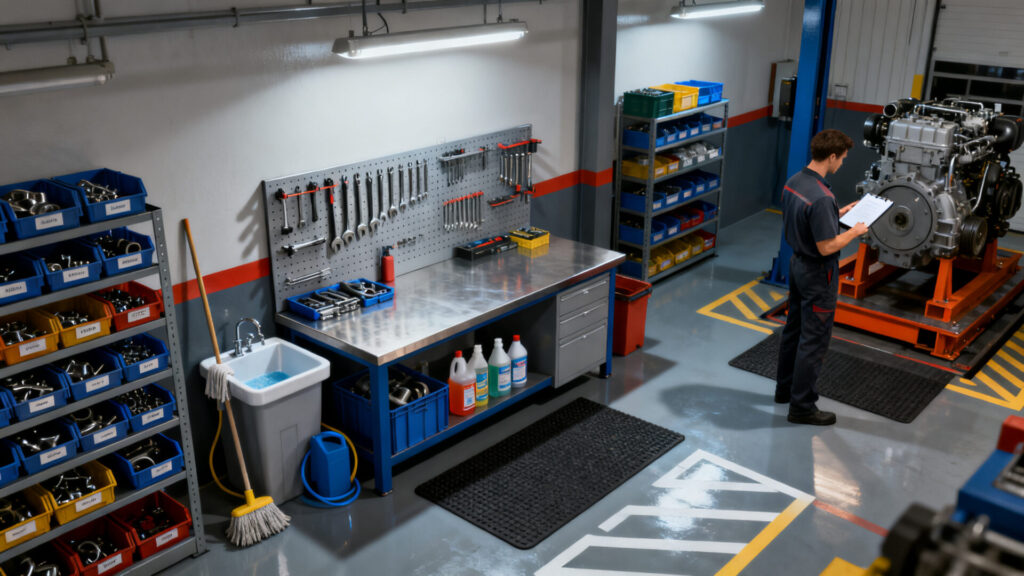 Optimiser l'atelier : comment appliquer les 5S en maintenance without any text