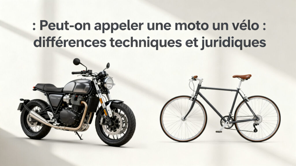 Peut-on appeler une moto un vélo : différences techniques et juridiques with text