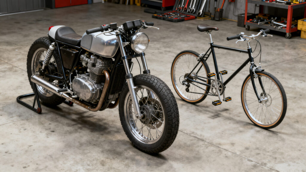 Peut-on appeler une moto un vélo : différences techniques et juridiques without any text