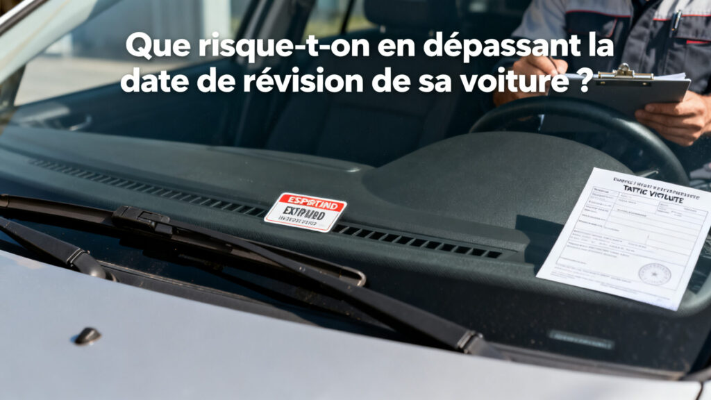 Que risque-t-on en dépassant la date de révision de sa voiture ? with text