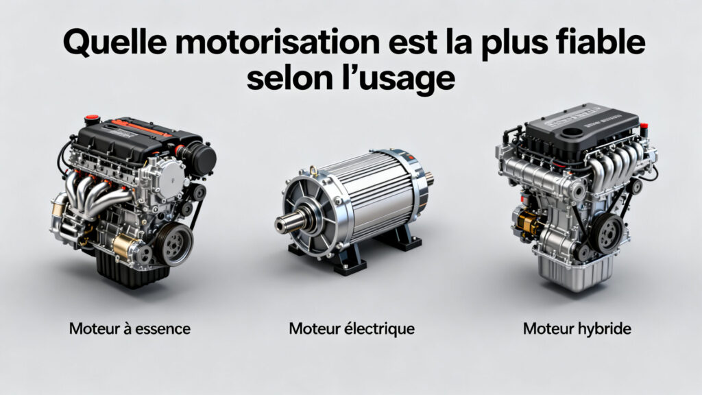 Quelle motorisation est la plus fiable selon l'usage with text