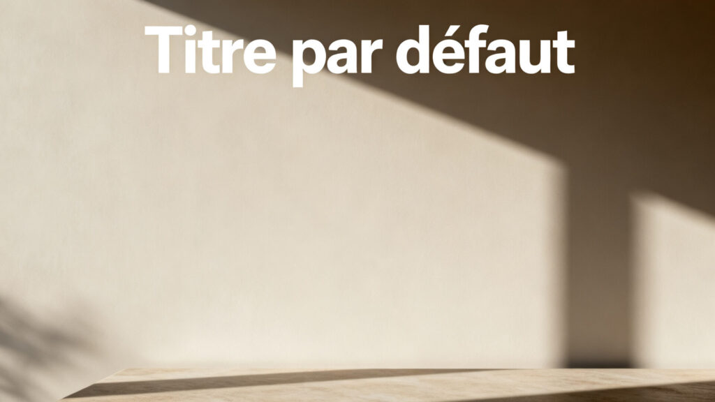 Titre par défaut with text
