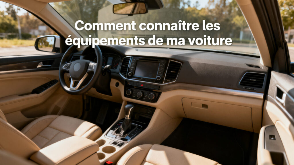 Comment connaître les équipements de ma voiture with text