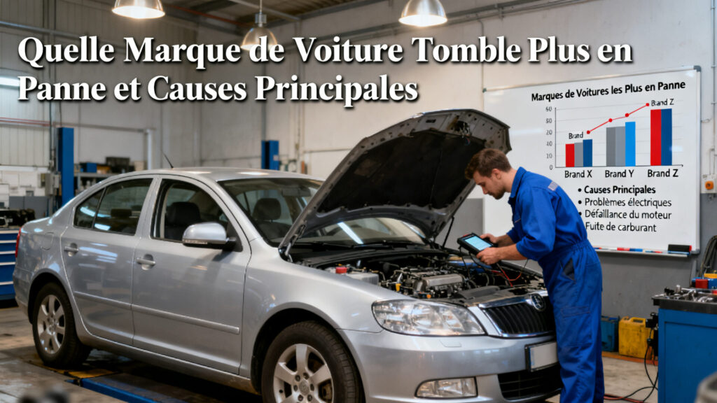 Quelle marque de voiture tombe le plus en panne et causes principales with text