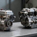 Comparer un moteur 2 temps et un moteur 4 temps without any text