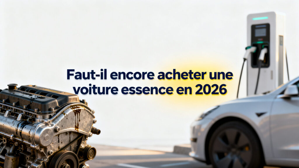 Faut-il encore acheter une voiture essence en 2026 with text