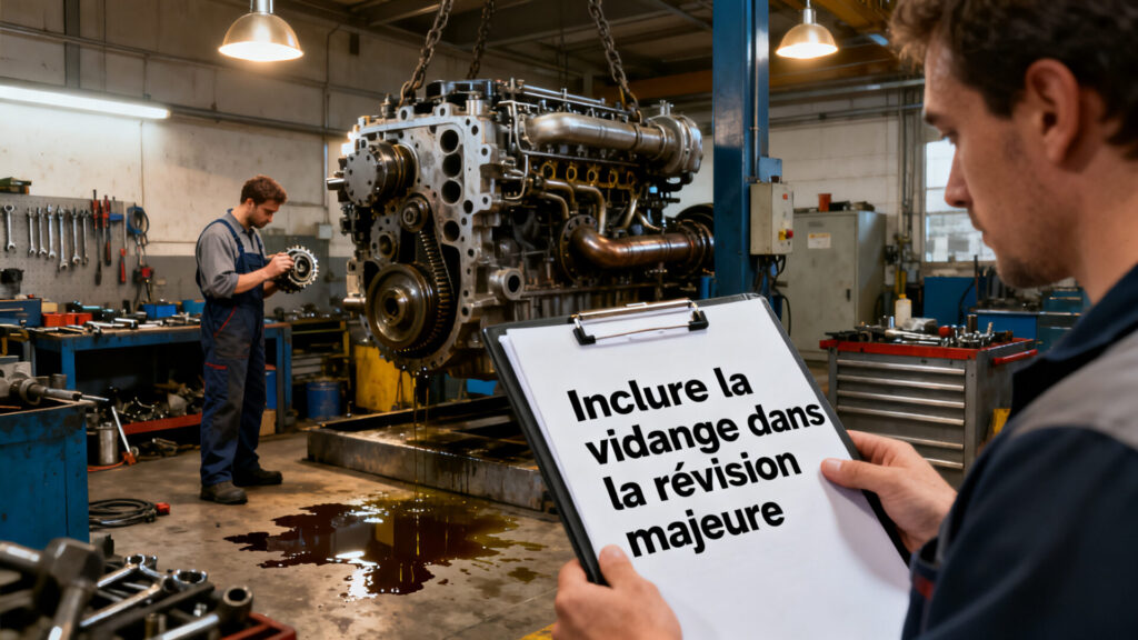 Inclure la vidange dans la révision majeure with text