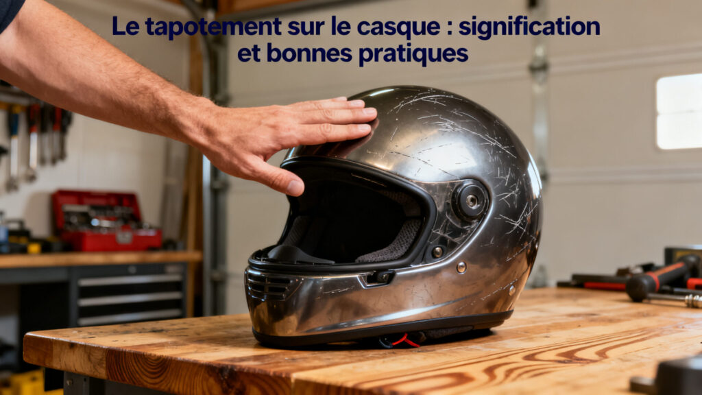 Le tapotement sur le casque : signification et bonnes pratiques with text