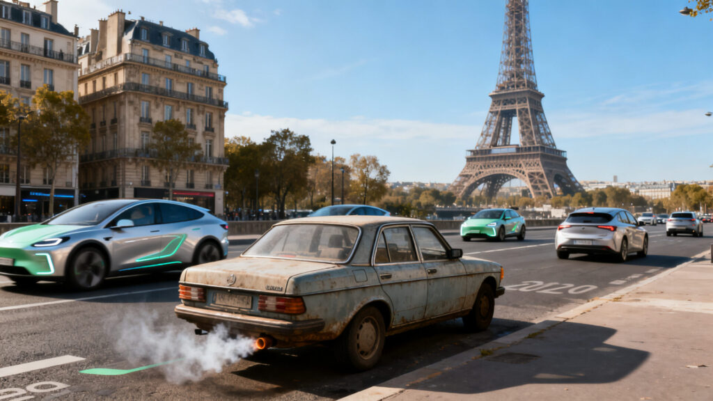Quelle voiture ne pourra plus rouler en 2030 dans les villes françaises without any text