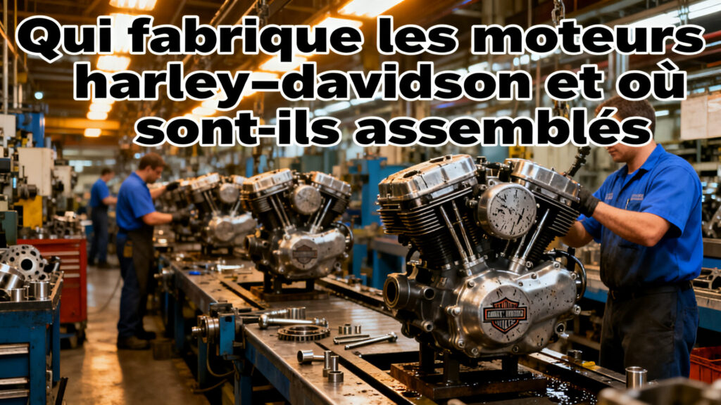 Qui fabrique les moteurs harley‑davidson et où sont-ils assemblés with text