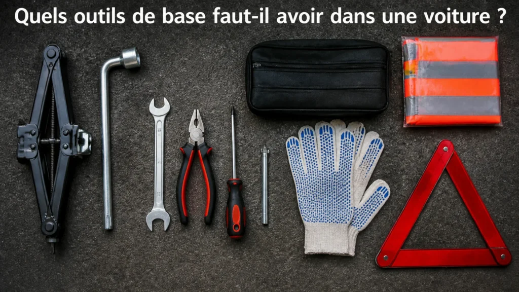 Quels outils de base faut-il avoir dans une voiture ? with text