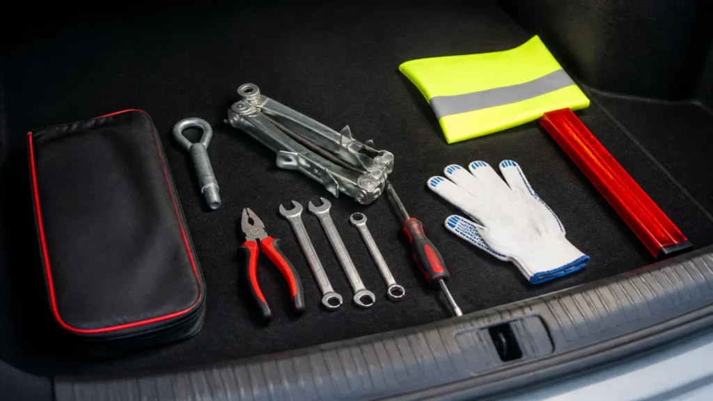 Quels outils de base faut-il avoir dans une voiture ? without any text