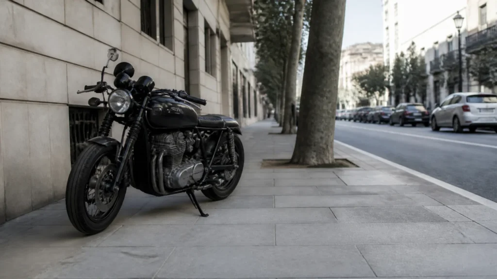 Can you park your motorcycle on the sidewalk? Rules and penalties