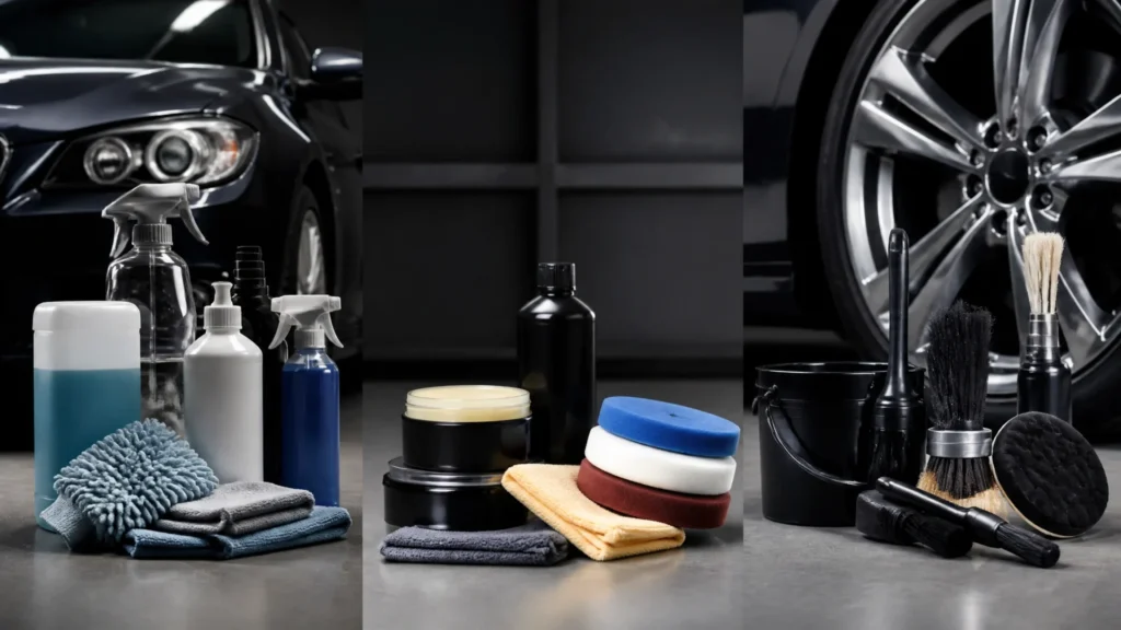 The three main categories of car care products