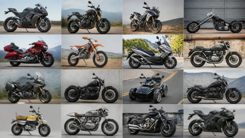 What are all the types of motorcycles? A complete guide to the categories